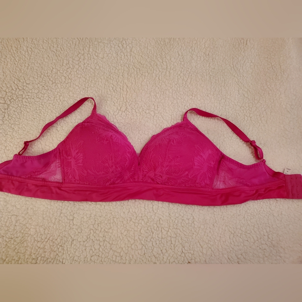 Auden size 1x hot pink bathing suit bra. - Picture 1 of 5